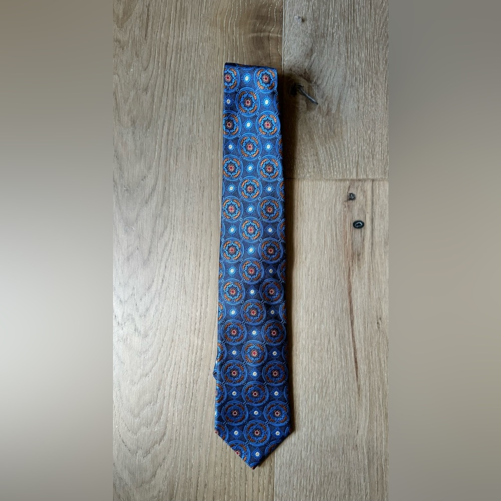 JOS.A.BANKS Men’s Tie in Blue & Orange